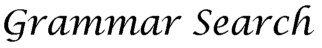 Grammar Search