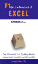 F1 Get the Most out of Excel
 by Joseph Rubin