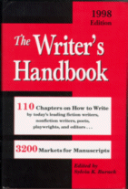 Cover of The Writer's Handbook 1998 Ed. Edited by Sylvia K. Burack